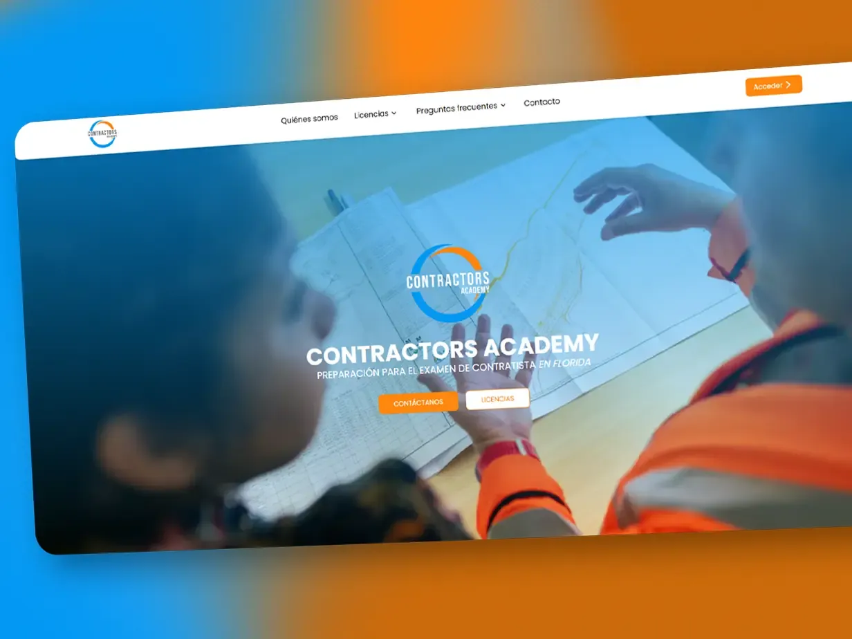Academia Virtual y Landing Page de Contractors Academy