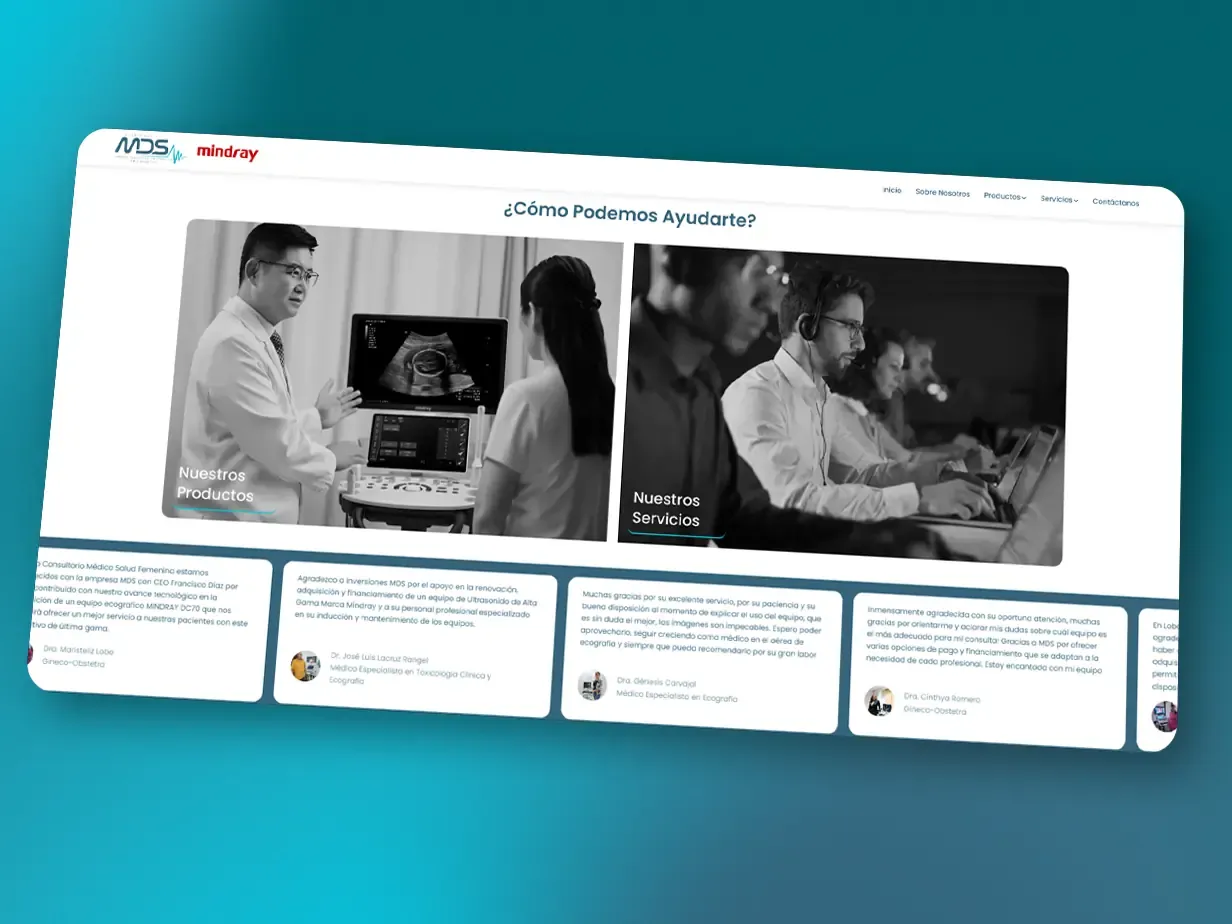 Landing Page y Catálogo de MDS