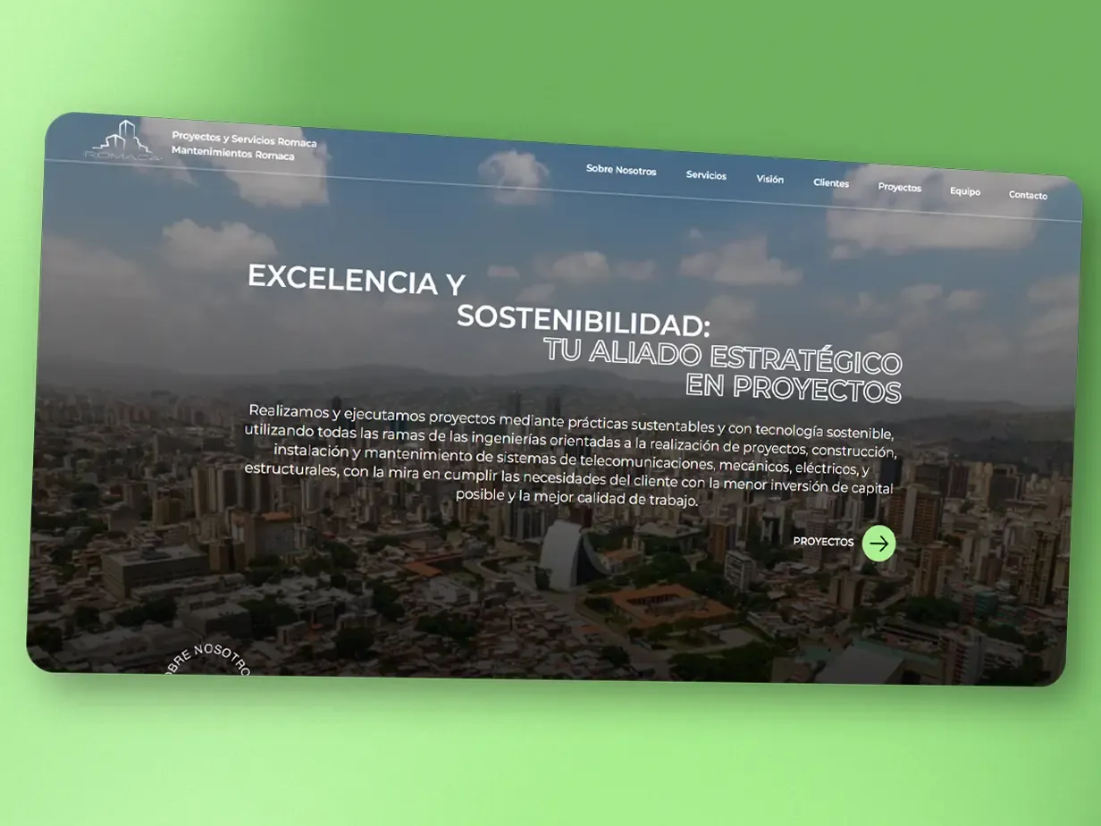 Landing Page de Romaca